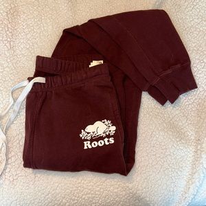 Roots fitted sweatpants